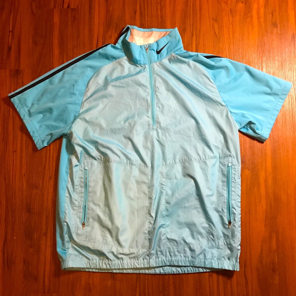 Nike Golf Light Blue Windbreaker Pullover Jacket